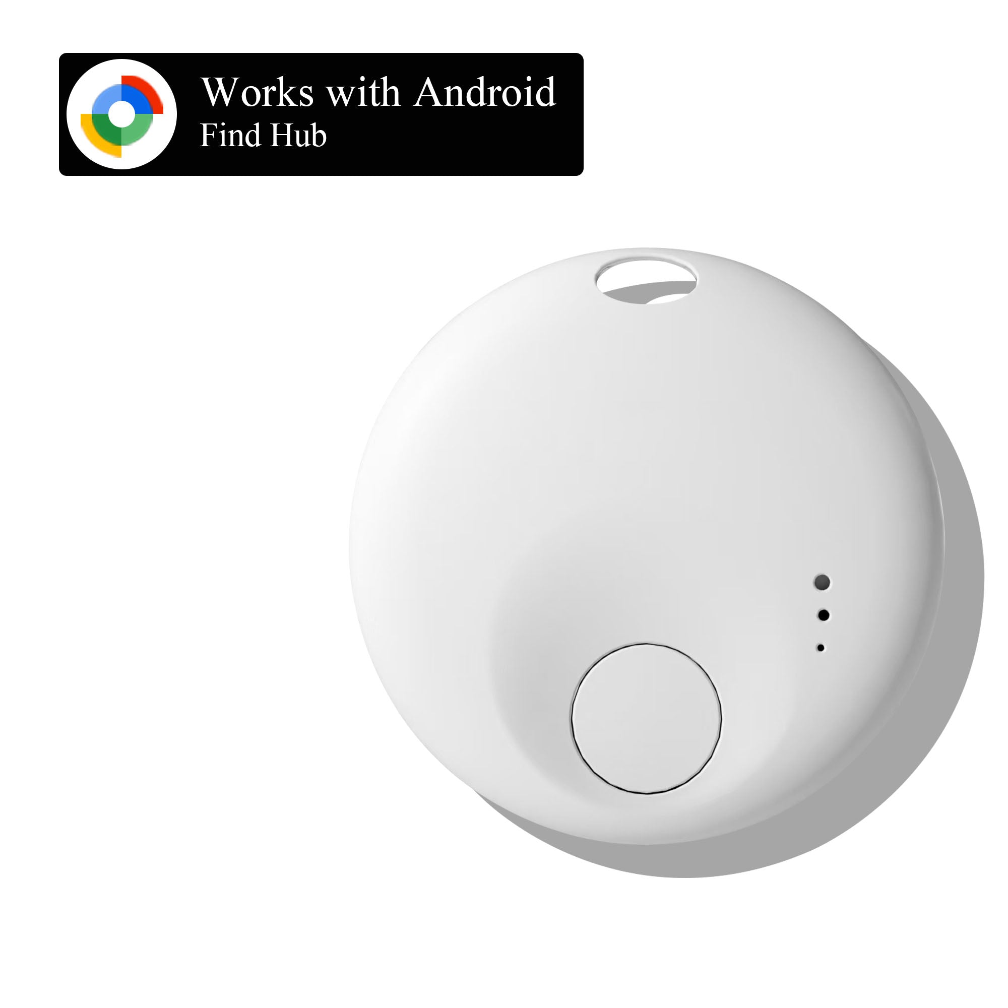 Air Tracker Tags, Bluetooth Tracker for Google Find Hub, Replaceable Battery, Anti-Lost Item Finder for Travel, Car, Luggage, Key and More