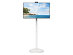 32" 2K Smart Portable Screen on Wheels | Rolling TV, Anti-Glare Touchscreen Monitor, Rechargeable Battery, Full Swivel Rotation, 20W Speakers
