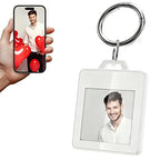 E-ink Photo Keychain, Picture Keychain, Custom Photo Keychain with 4Color E-Ink Screen, Contact Sync&Display