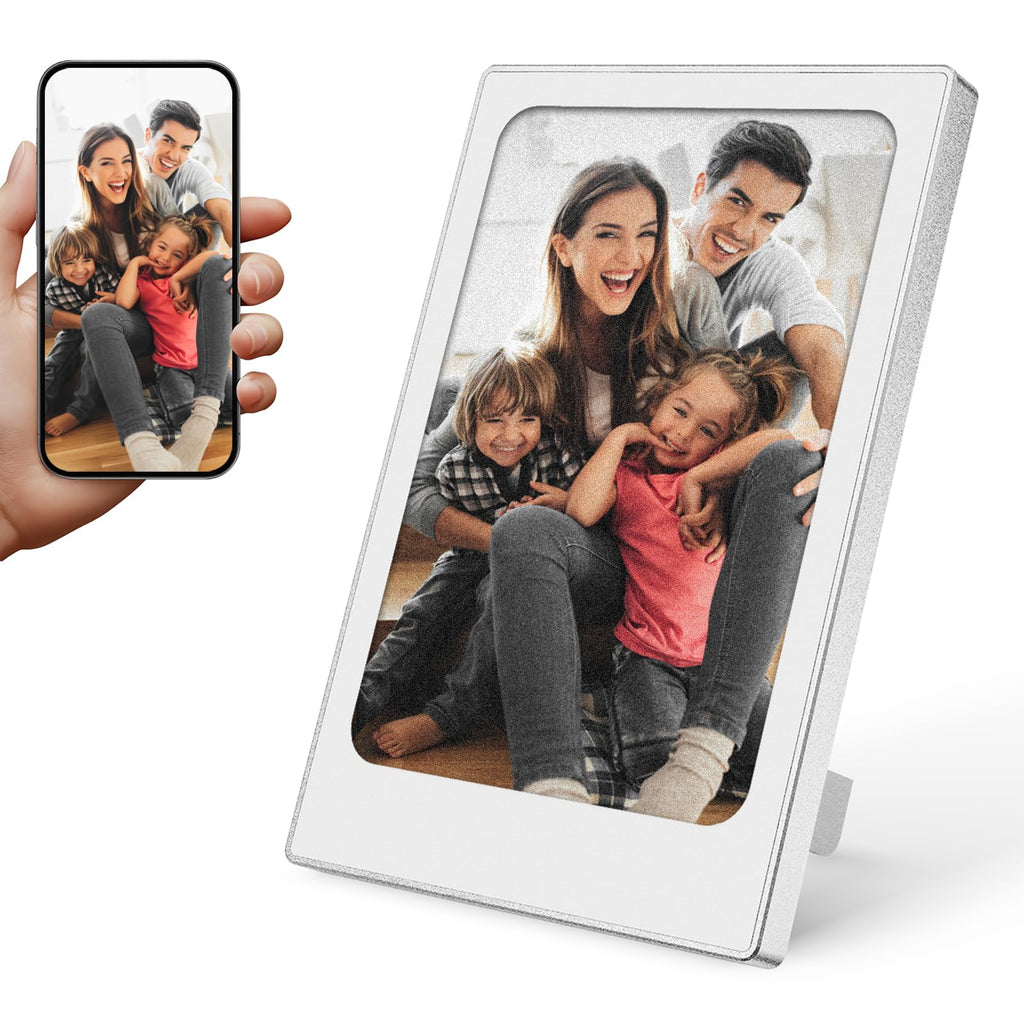 Mini Photo Frame, 4.0 Inch E-Ink Photo Frame, 768x528 IPS Four-Colour Ink Screen, Energy Saving Portable Picture Frame - Perfect Everyday Gift for Men Women
