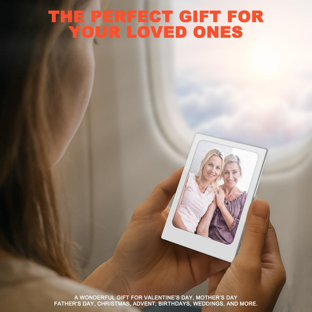 Mini Photo Frame, 4.0 Inch E-Ink Photo Frame, 768x528 IPS Four-Colour Ink Screen, Energy Saving Portable Picture Frame - Perfect Everyday Gift for Men Women