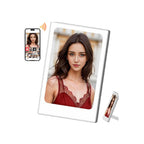 Mini Photo Frame, 4.0 Inch E-Ink Photo Frame, 768x528 IPS Four-Colour Ink Screen, Energy Saving Portable Picture Frame - Perfect Everyday Gift for Men Women