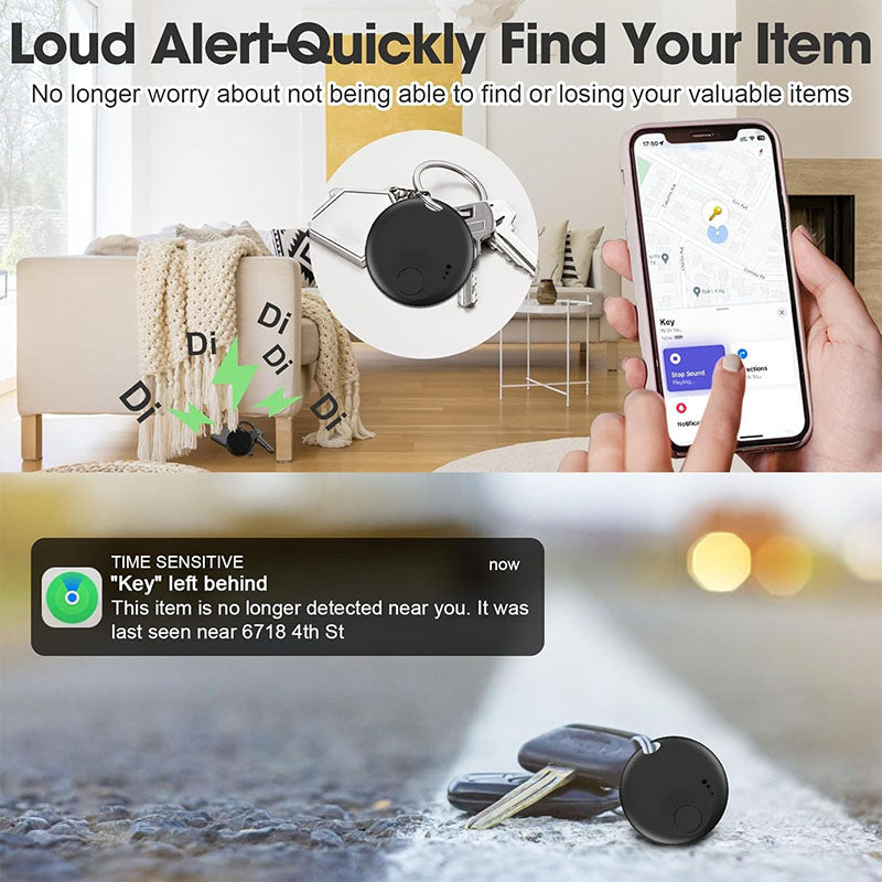 Air Tracker Tags, Bluetooth Tracker for Apple Find My, for Google Find Hub, Replaceable Battery, Anti-Lost Item Finder for Travel, Car, Luggage, Key and More