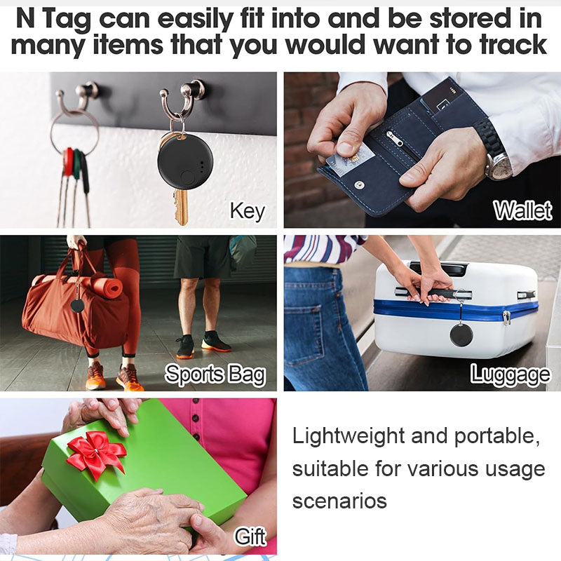 Air Tracker Tags, Bluetooth Tracker for Apple Find My, for Google Find Hub, Replaceable Battery, Anti-Lost Item Finder for Travel, Car, Luggage, Key and More