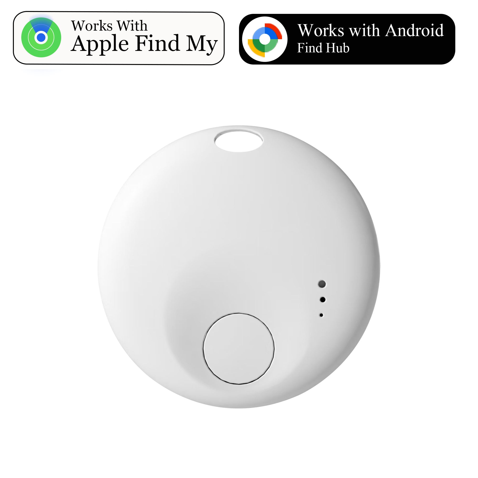 Air Tracker Tags, Bluetooth Tracker for Apple Find My, for Google Find Hub, Replaceable Battery, Anti-Lost Item Finder for Travel, Car, Luggage, Key and More