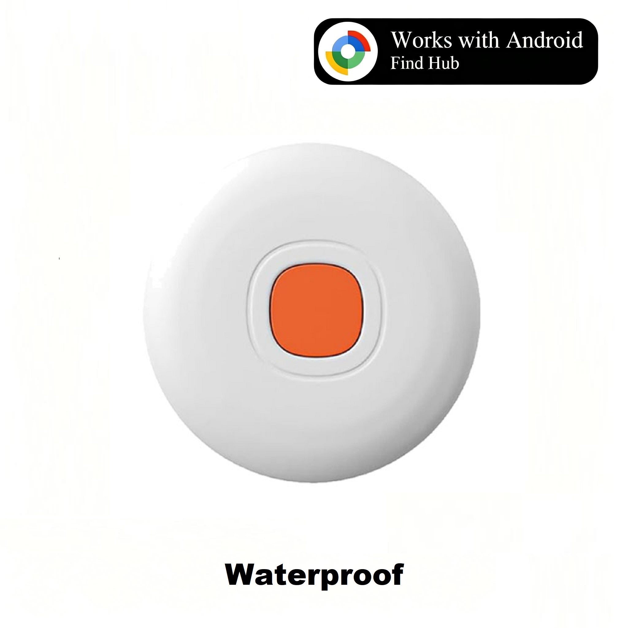 Waterproof Air Tracker Tags, Bluetooth Tracker for Google Find Hub, Replaceable Battery, Anti-Lost Item Finder for Travel, Car, Luggage, Key and More