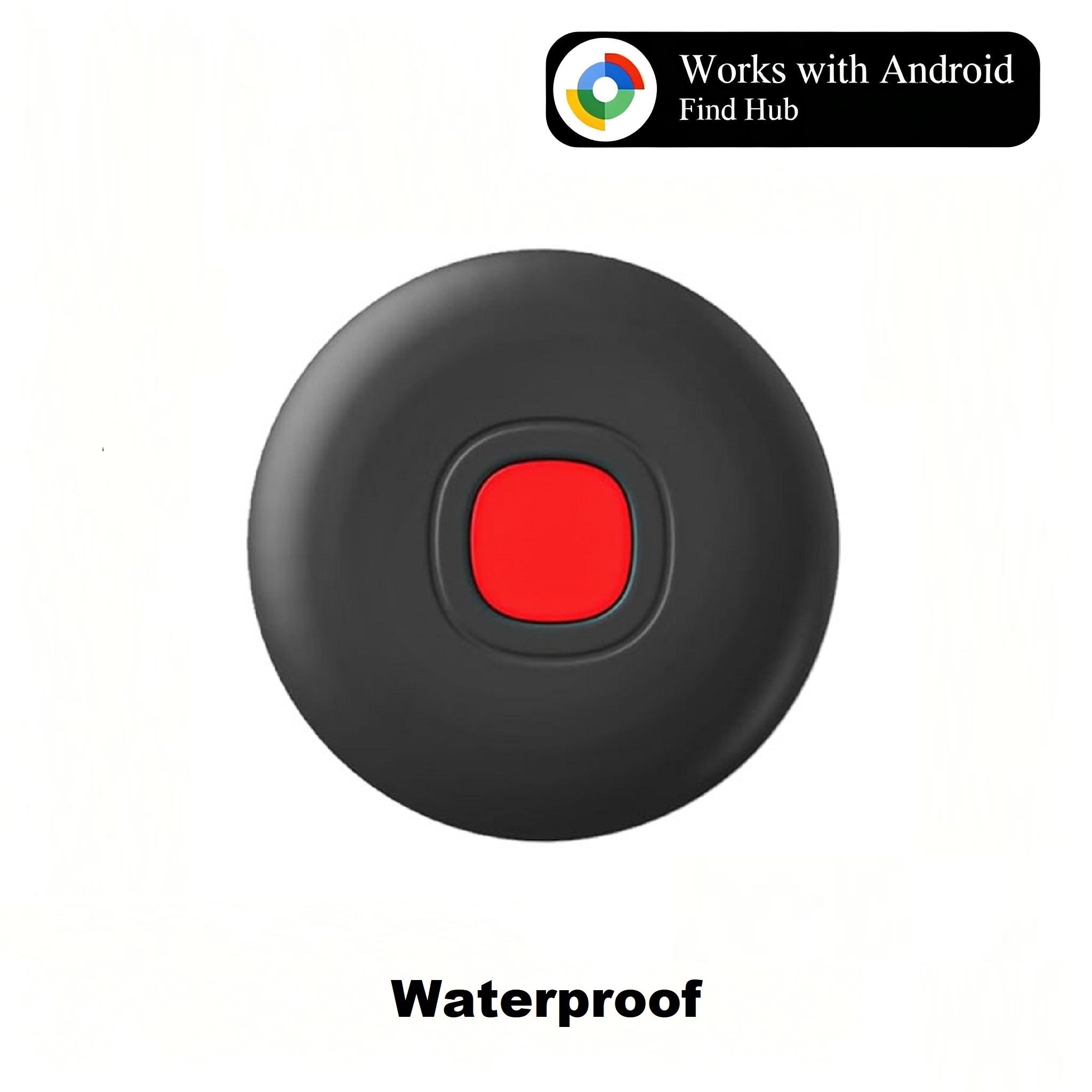 Waterproof Air Tracker Tags, Bluetooth Tracker for Google Find Hub, Replaceable Battery, Anti-Lost Item Finder for Travel, Car, Luggage, Key and More