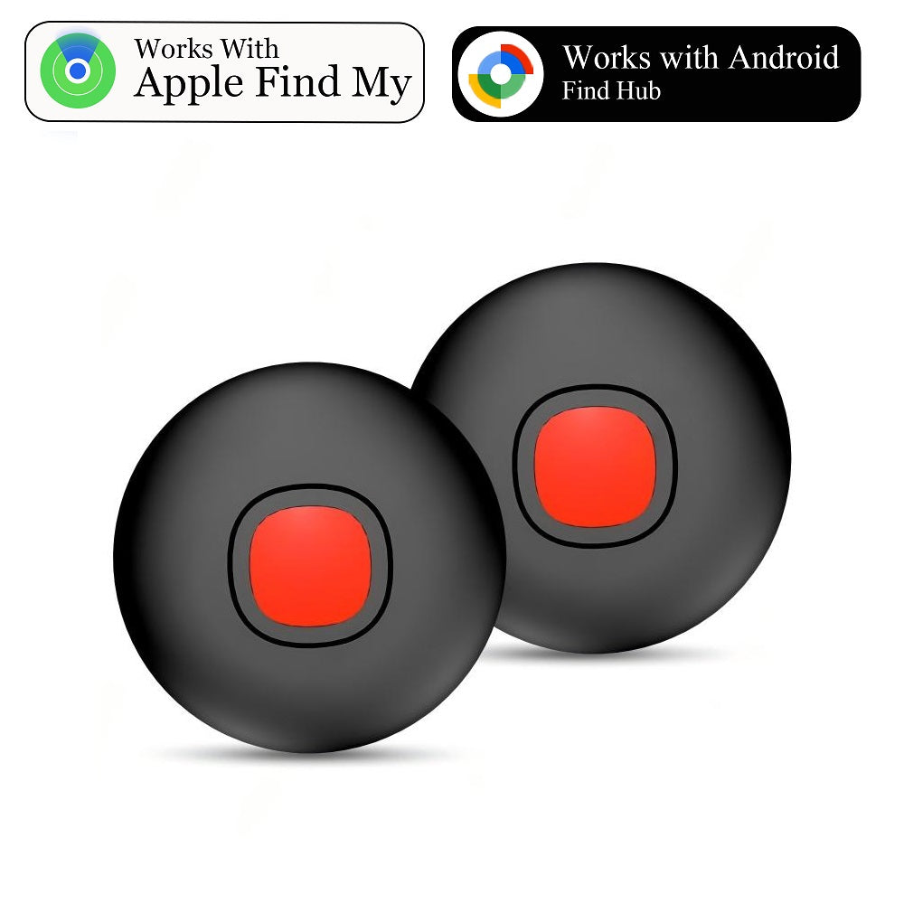 Waterproof Air Tracker Tags, Bluetooth Tracker for Apple Find My, for Google Find Hub, Replaceable Battery, Anti-Lost Item Finder for Travel, Car, Luggage, Key and More