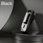 Bluetooth Headset with 240mAh Charging Case, Clip Design, Bluetooth V6.0 Headset with Noise Cancelling Mic – Wireless Earpiece Hands-Free Headphones for Office Trucker Driving Business,Black
