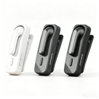 Bluetooth Headset with 240mAh Charging Case, Clip Design, Bluetooth V6.0 Headset with Noise Cancelling Mic – Wireless Earpiece Hands-Free Headphones for Office Trucker Driving Business,Black